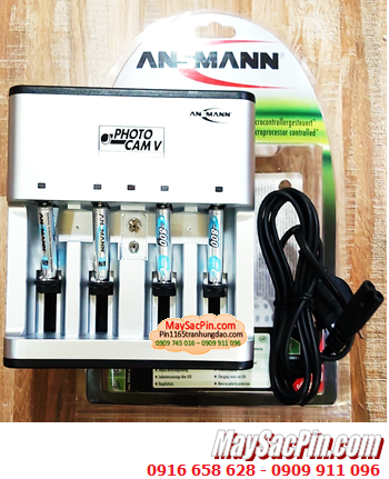 Ansman Photocam V, Bộ sạc 4viên pin AAA- Kèm sẳn 4 pin sạc Ansman MaxE AAA800mAh-1.2v Mignon